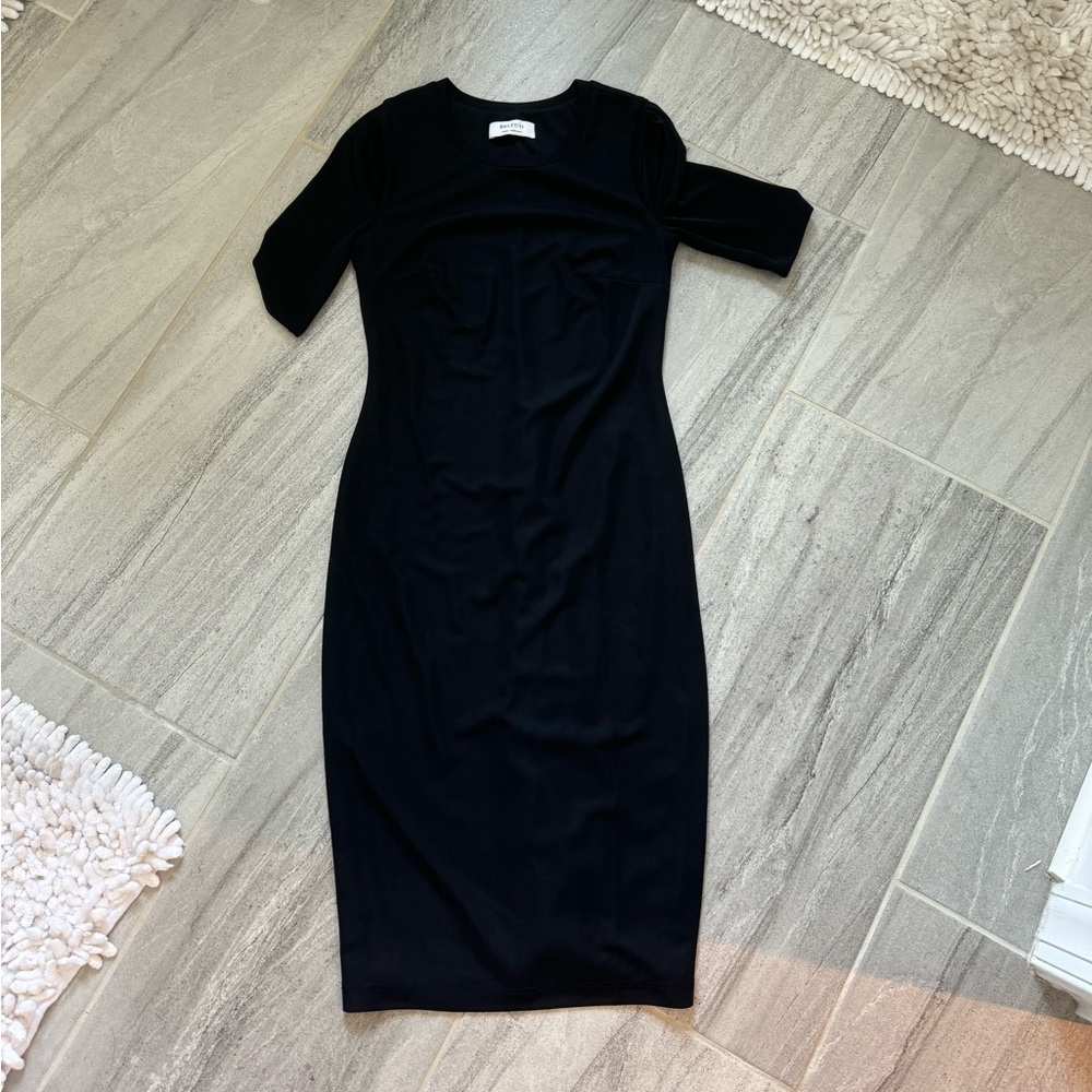Bailey 44 black dress cut outs by arms